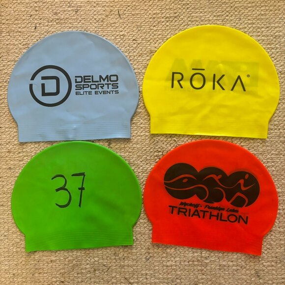 Latex Swim Cap Bundle (4 Caps) - Picture 2 of 2